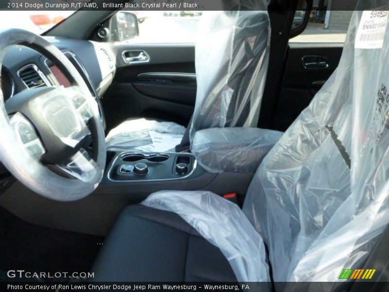 Brilliant Black Crystal Pearl / Black 2014 Dodge Durango R/T AWD