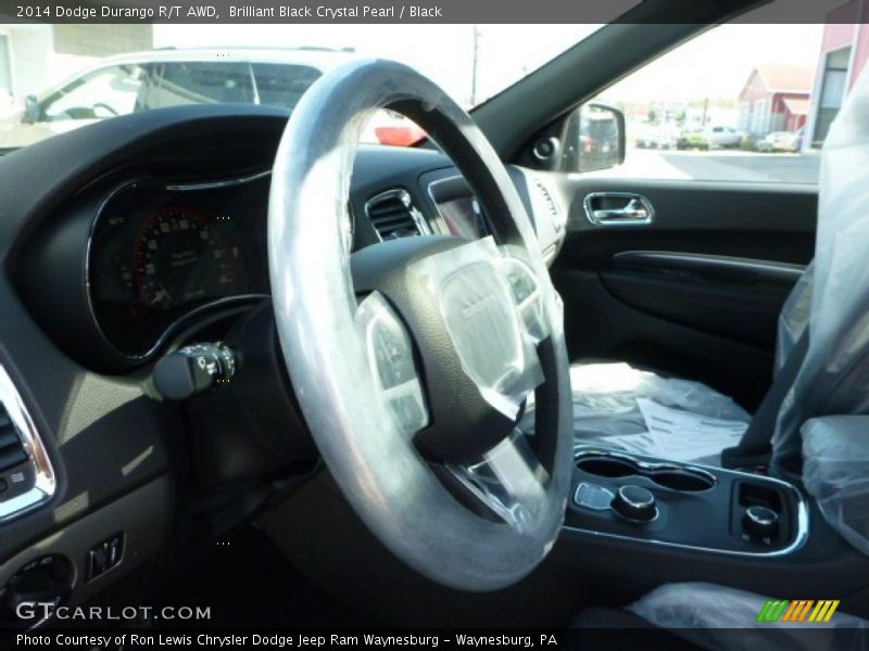 Brilliant Black Crystal Pearl / Black 2014 Dodge Durango R/T AWD