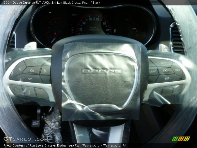Brilliant Black Crystal Pearl / Black 2014 Dodge Durango R/T AWD