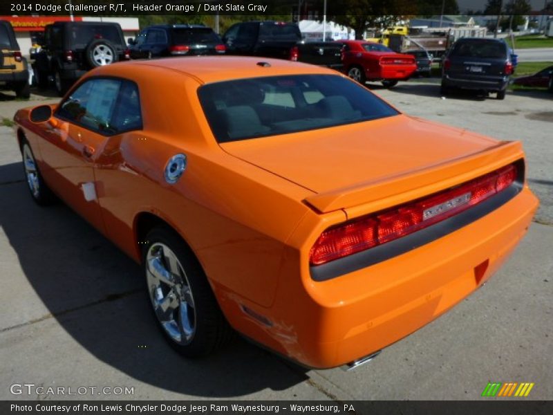  2014 Challenger R/T Header Orange