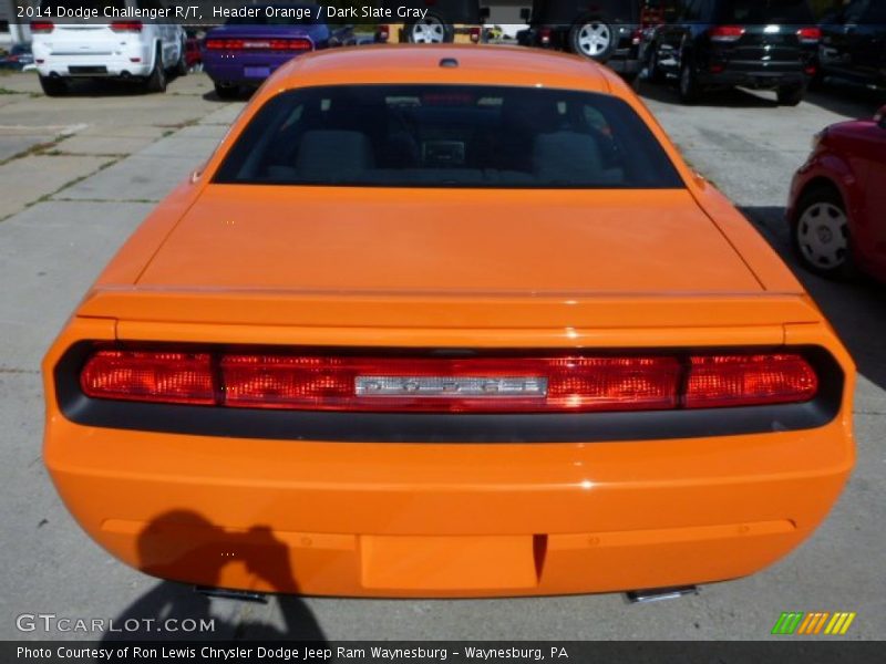  2014 Challenger R/T Header Orange