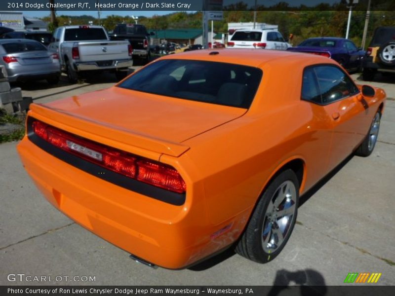  2014 Challenger R/T Header Orange