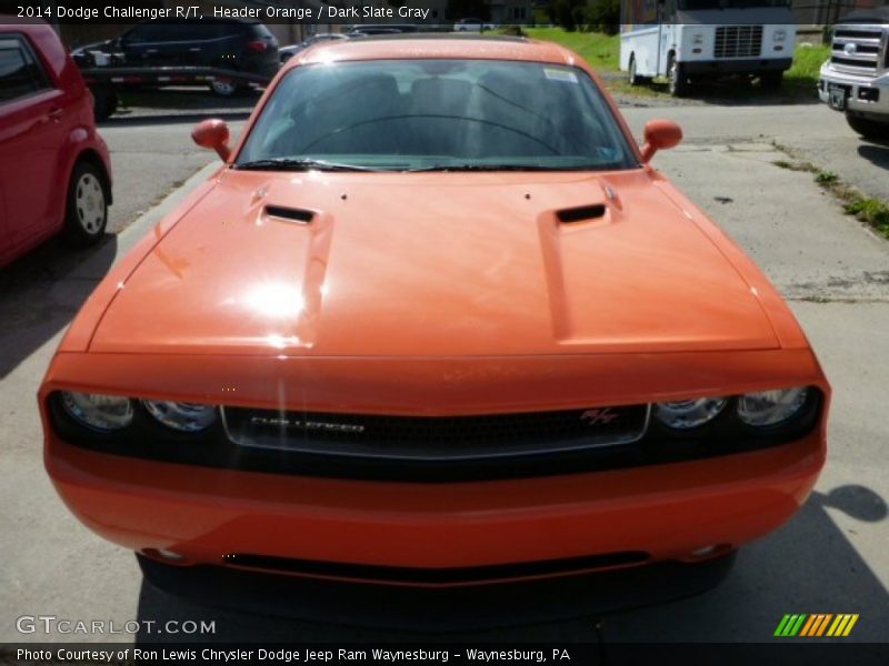 Header Orange / Dark Slate Gray 2014 Dodge Challenger R/T