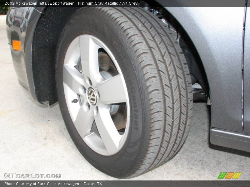 Platinum Gray Metallic / Art Grey 2009 Volkswagen Jetta SE SportWagen