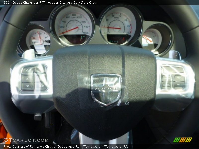 Header Orange / Dark Slate Gray 2014 Dodge Challenger R/T