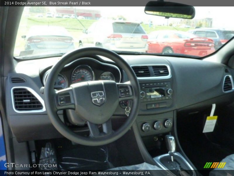 Blue Streak Pearl / Black 2014 Dodge Avenger SE