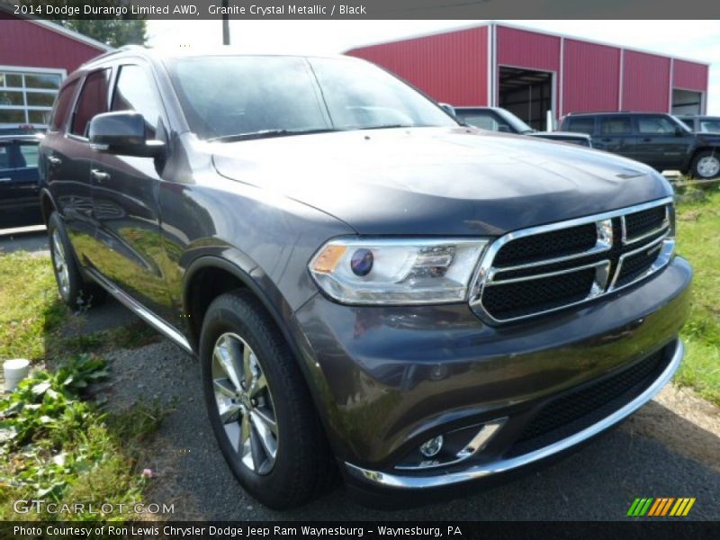 Granite Crystal Metallic / Black 2014 Dodge Durango Limited AWD