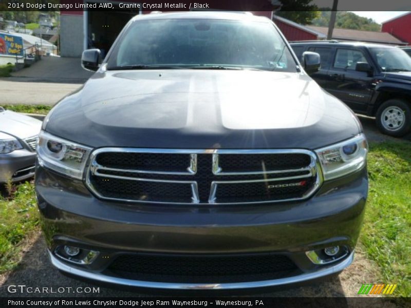 Granite Crystal Metallic / Black 2014 Dodge Durango Limited AWD