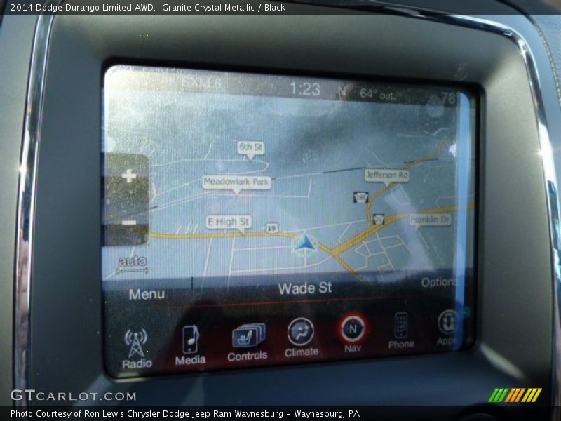 Granite Crystal Metallic / Black 2014 Dodge Durango Limited AWD