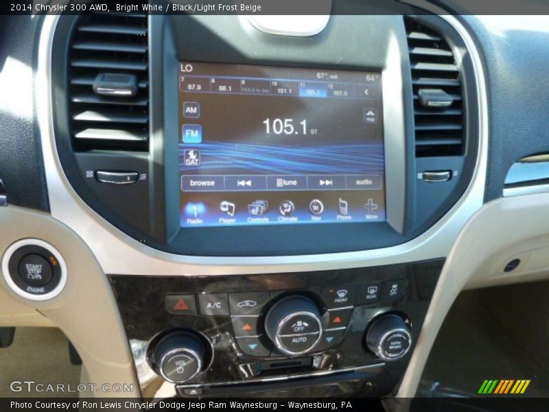 Bright White / Black/Light Frost Beige 2014 Chrysler 300 AWD