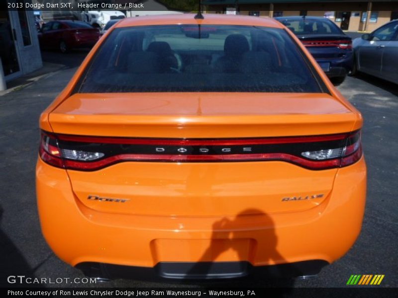 Header Orange / Black 2013 Dodge Dart SXT
