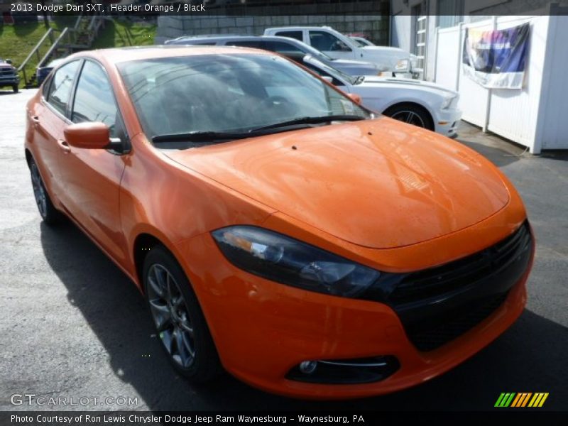Header Orange / Black 2013 Dodge Dart SXT