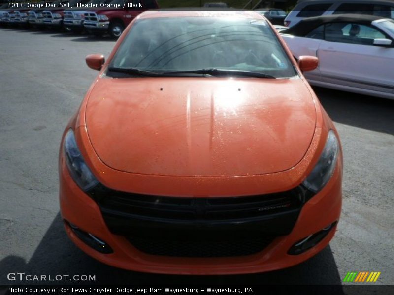 Header Orange / Black 2013 Dodge Dart SXT