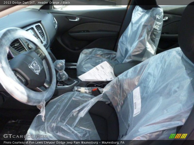 Header Orange / Black 2013 Dodge Dart SXT