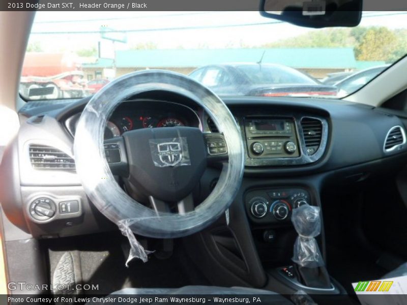 Header Orange / Black 2013 Dodge Dart SXT