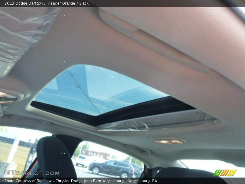 Header Orange / Black 2013 Dodge Dart SXT