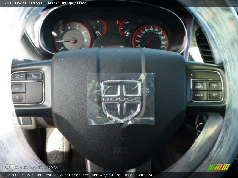 Header Orange / Black 2013 Dodge Dart SXT