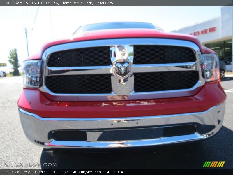 Flame Red / Black/Diesel Gray 2013 Ram 1500 SLT Quad Cab