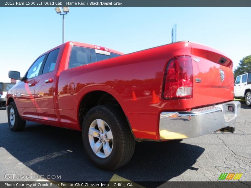 Flame Red / Black/Diesel Gray 2013 Ram 1500 SLT Quad Cab