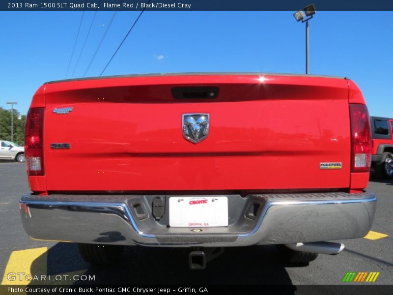 Flame Red / Black/Diesel Gray 2013 Ram 1500 SLT Quad Cab
