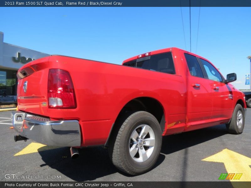 Flame Red / Black/Diesel Gray 2013 Ram 1500 SLT Quad Cab
