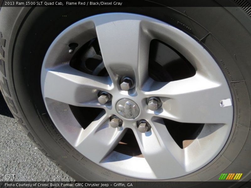 Flame Red / Black/Diesel Gray 2013 Ram 1500 SLT Quad Cab