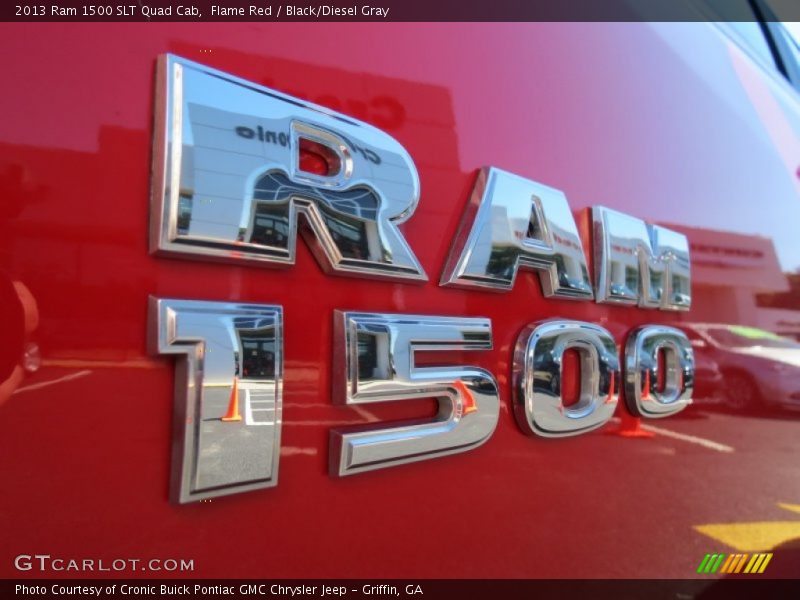 Flame Red / Black/Diesel Gray 2013 Ram 1500 SLT Quad Cab