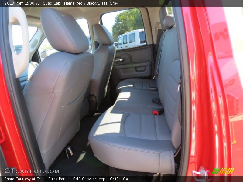 Flame Red / Black/Diesel Gray 2013 Ram 1500 SLT Quad Cab