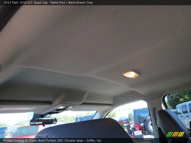 Flame Red / Black/Diesel Gray 2013 Ram 1500 SLT Quad Cab