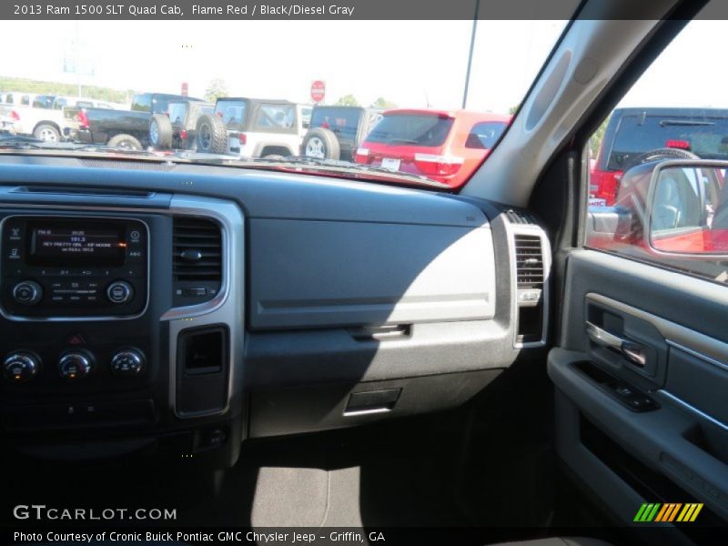 Flame Red / Black/Diesel Gray 2013 Ram 1500 SLT Quad Cab