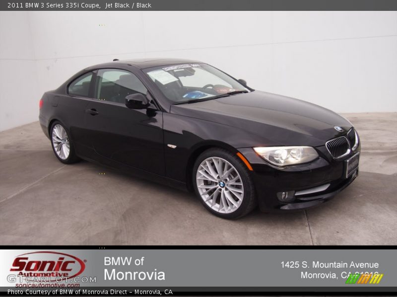 Jet Black / Black 2011 BMW 3 Series 335i Coupe