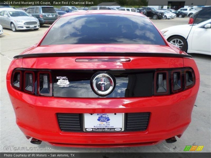 Race Red / Charcoal Black 2014 Ford Mustang V6 Coupe