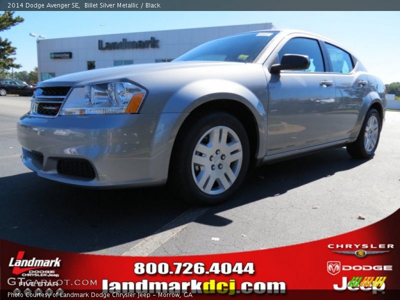 Billet Silver Metallic / Black 2014 Dodge Avenger SE
