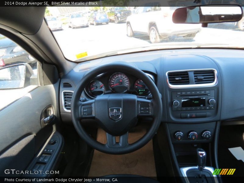 Billet Silver Metallic / Black 2014 Dodge Avenger SE