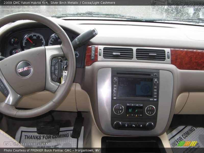 Silver Birch Metallic / Cocoa/Light Cashmere 2009 GMC Yukon Hybrid 4x4