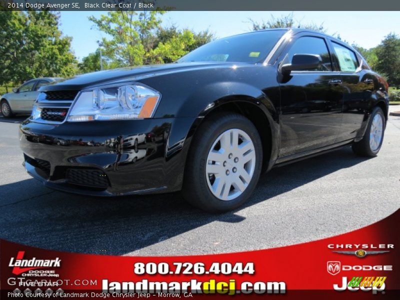 Black Clear Coat / Black 2014 Dodge Avenger SE