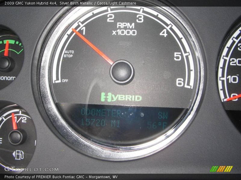 Silver Birch Metallic / Cocoa/Light Cashmere 2009 GMC Yukon Hybrid 4x4