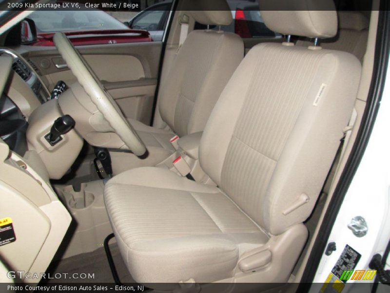 Clear White / Beige 2009 Kia Sportage LX V6