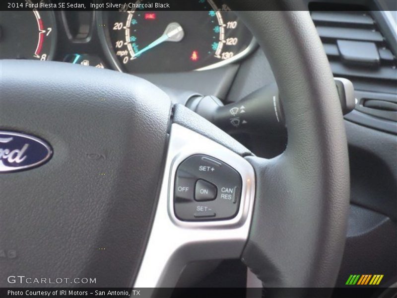Ingot Silver / Charcoal Black 2014 Ford Fiesta SE Sedan