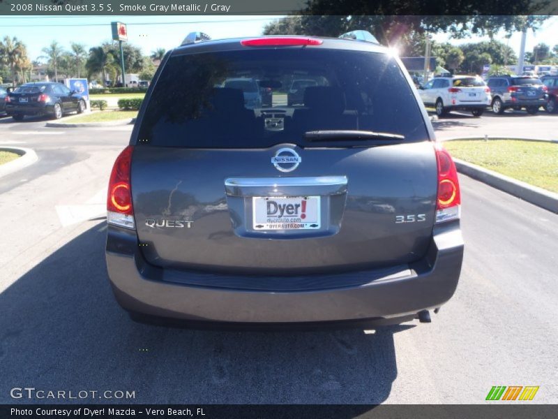 Smoke Gray Metallic / Gray 2008 Nissan Quest 3.5 S