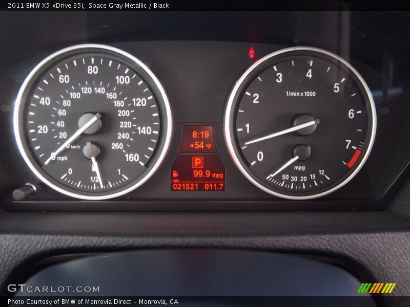 Space Gray Metallic / Black 2011 BMW X5 xDrive 35i