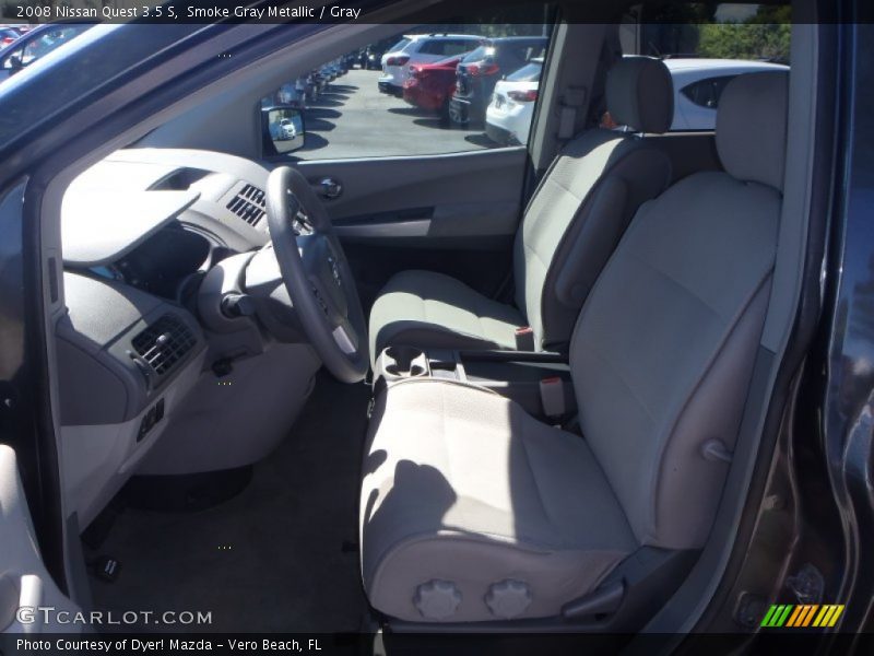 Smoke Gray Metallic / Gray 2008 Nissan Quest 3.5 S