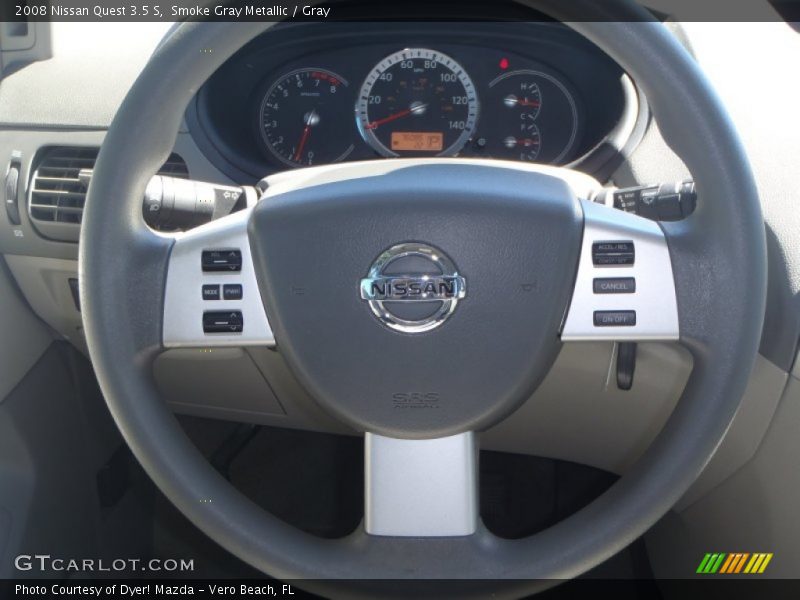 Smoke Gray Metallic / Gray 2008 Nissan Quest 3.5 S