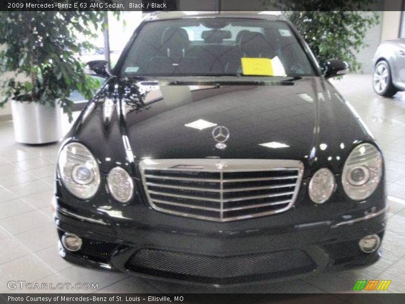 Black / Black 2009 Mercedes-Benz E 63 AMG Sedan