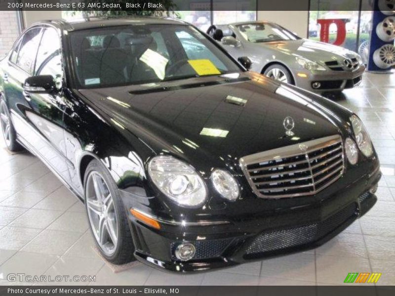 Black / Black 2009 Mercedes-Benz E 63 AMG Sedan