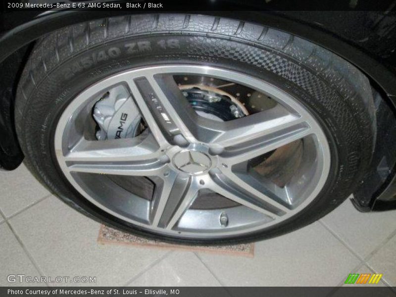Black / Black 2009 Mercedes-Benz E 63 AMG Sedan
