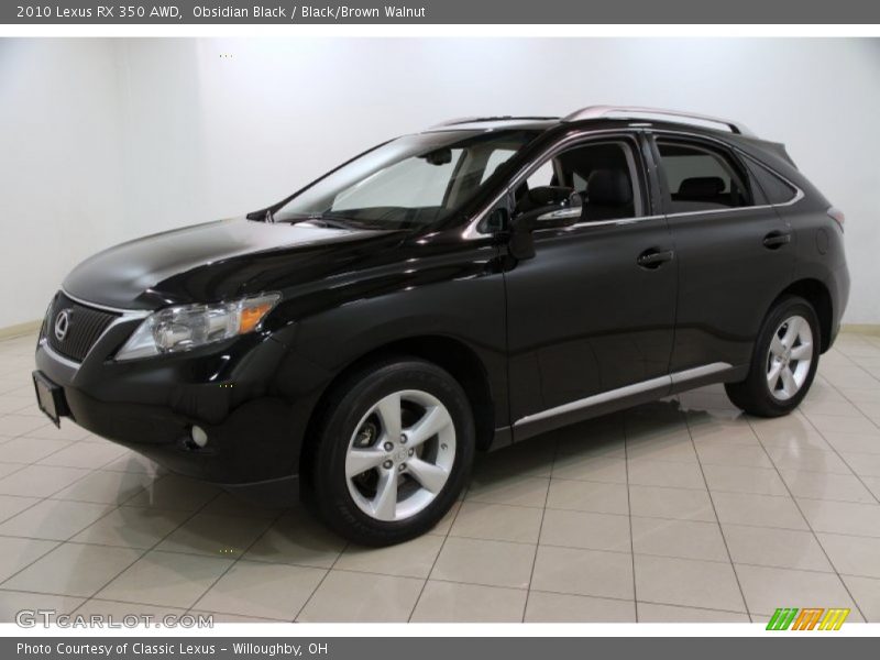 Obsidian Black / Black/Brown Walnut 2010 Lexus RX 350 AWD