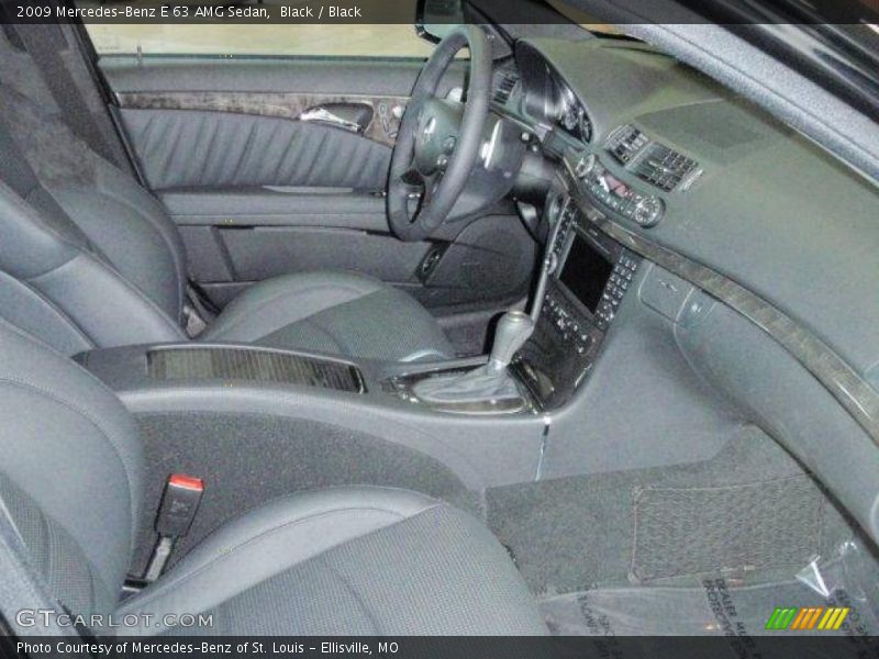 Black / Black 2009 Mercedes-Benz E 63 AMG Sedan