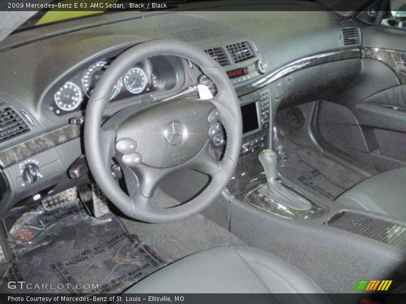 Black / Black 2009 Mercedes-Benz E 63 AMG Sedan