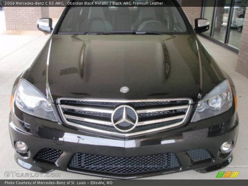 Obsidian Black Metallic / Black AMG Premium Leather 2009 Mercedes-Benz C 63 AMG